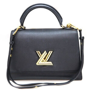 Louis Vuitton Twist One Handle Taurillon Leather Black Bag